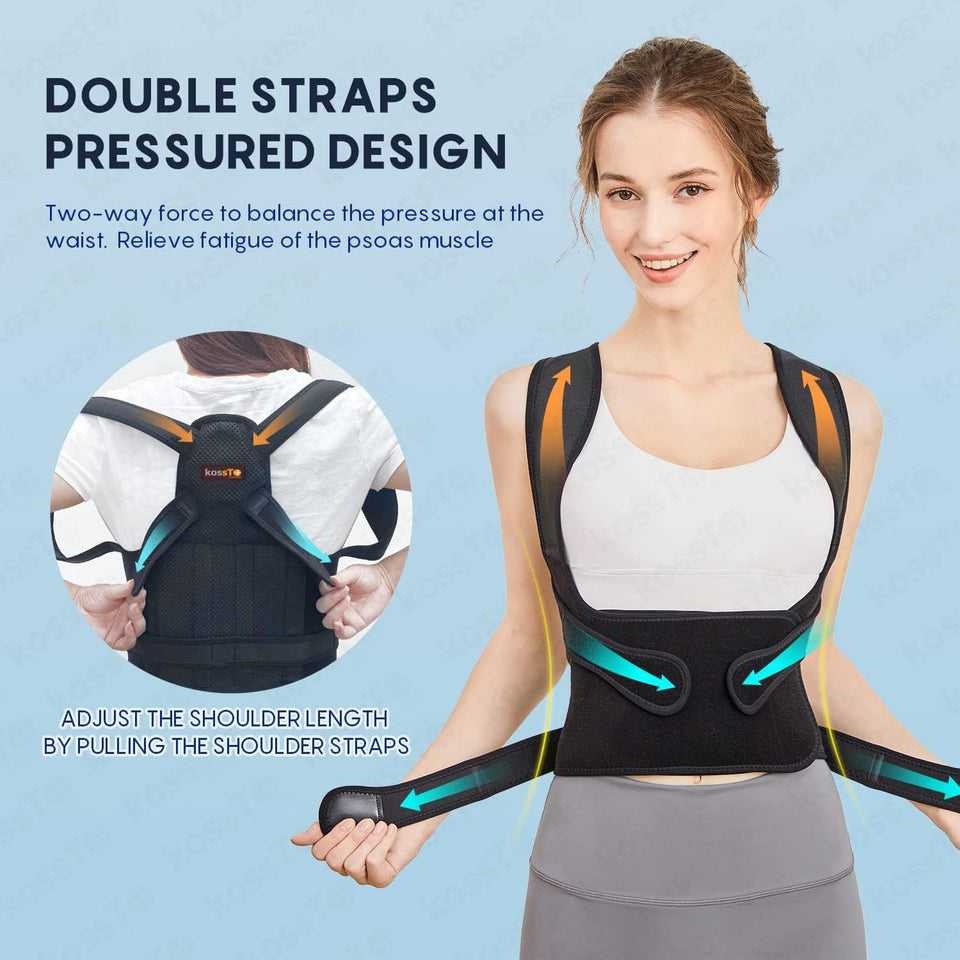 Breathable and Adjustable Posture Corrector Belt for Men and Women